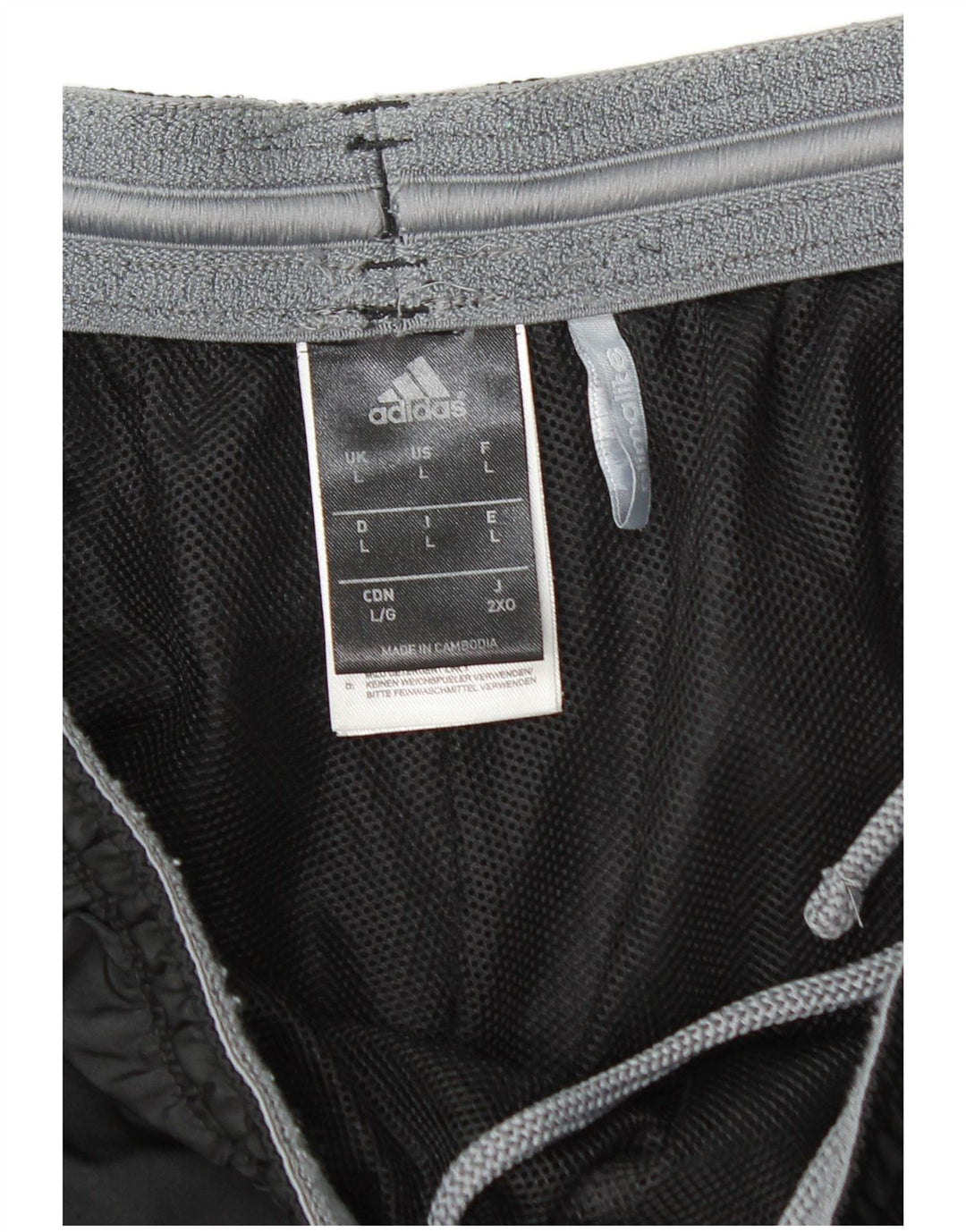 ADIDAS Mens Climalite Sport Shorts Grande Poliéster Preto