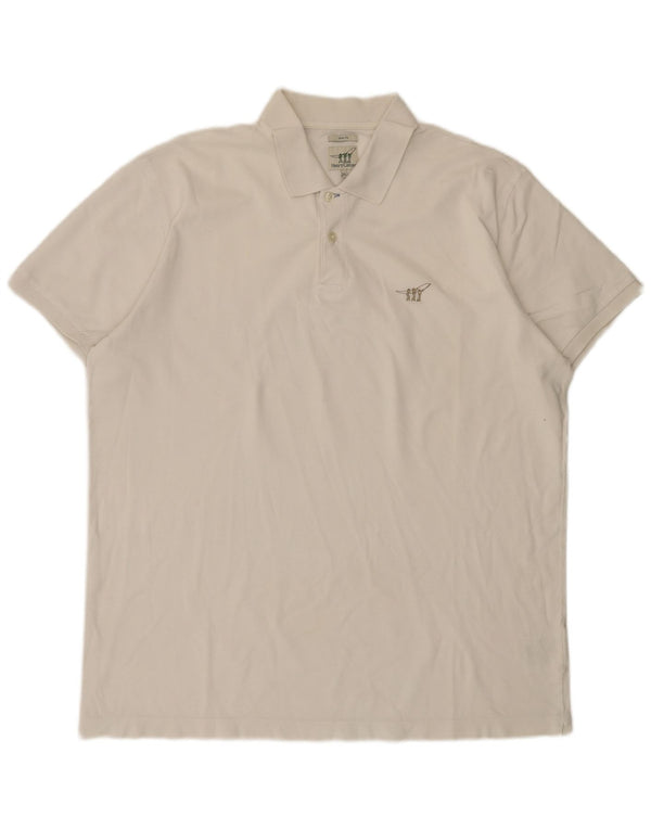 Camisa polo masculina slim fit Henry Cottons 3XL algodão branco