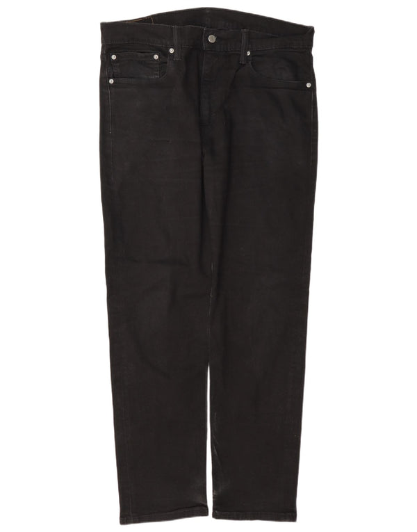 Levi's Masculino 502 Tapered Jeans W36 L32 Algodão Preto