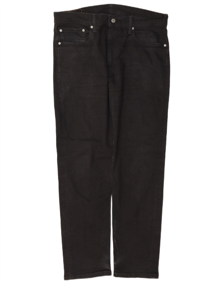 Levi's Masculino 502 Tapered Jeans W36 L32 Algodão Preto