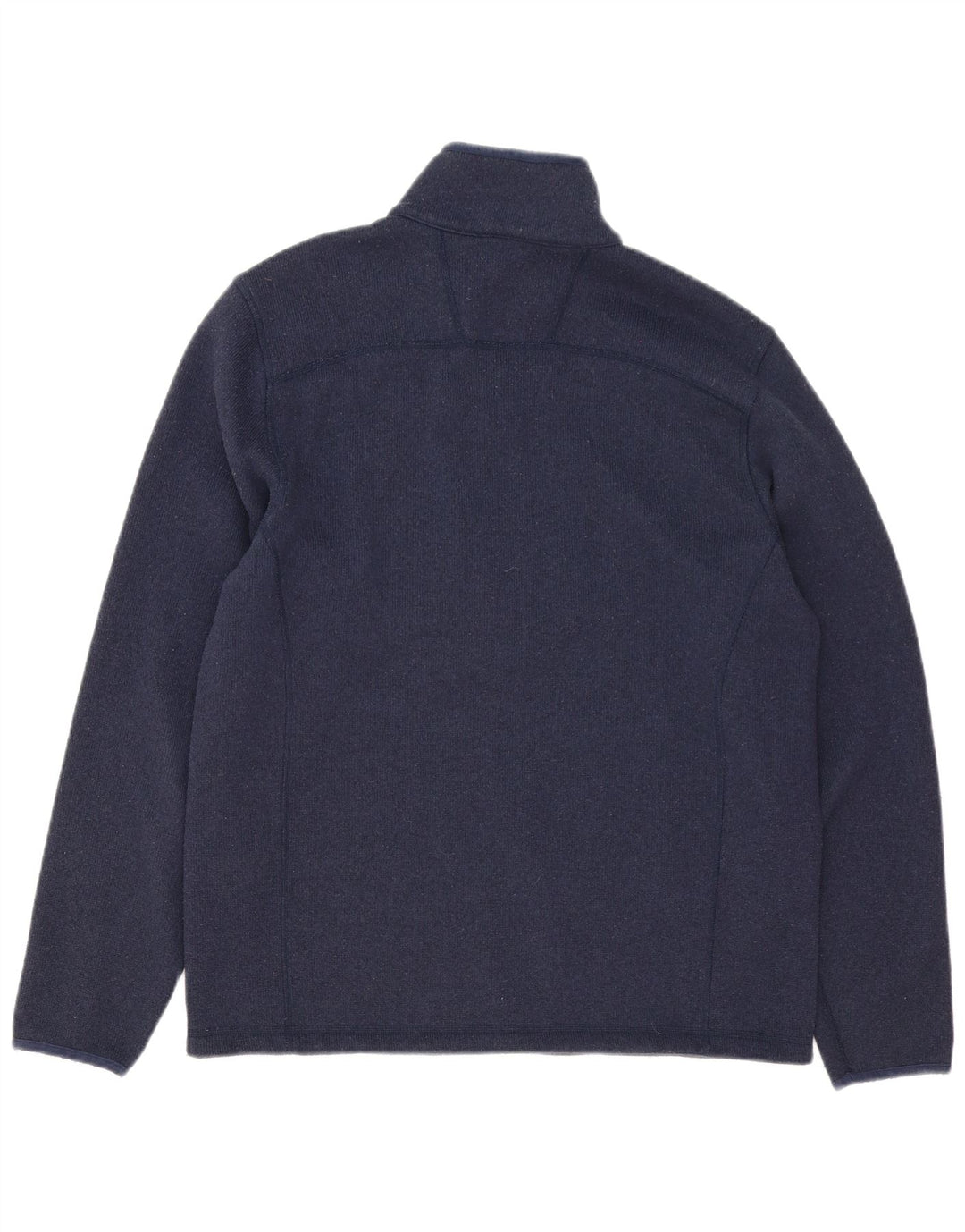 Suéter masculino The North Face com zíper e gola alta poliéster azul marinho médio