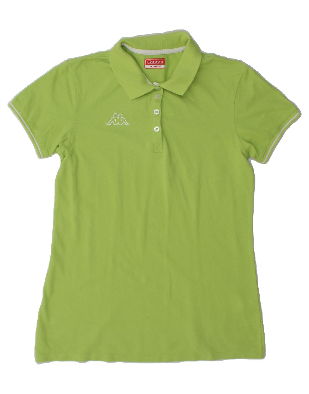 KAPPA Womens Polo Shirt UK 20 2XL Green Cotton Vintage Kappa and Second-Hand Kappa from Messina Hembry 