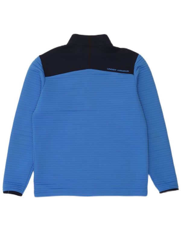 Under Armour Mens Cold Gear Pulôver Treino Top Médio Azul Colourblock