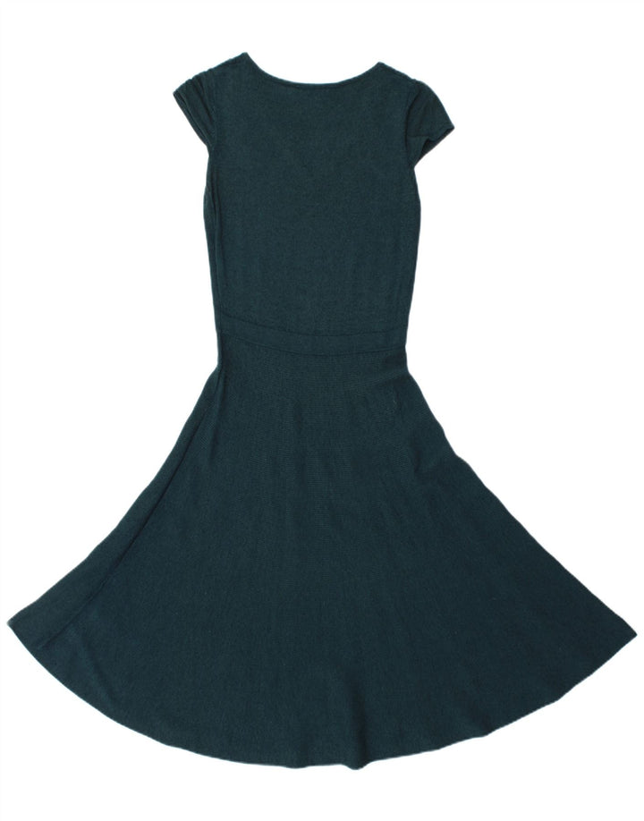 Vestido feminino oversized evasê Oasis Reino Unido 6 XS verde