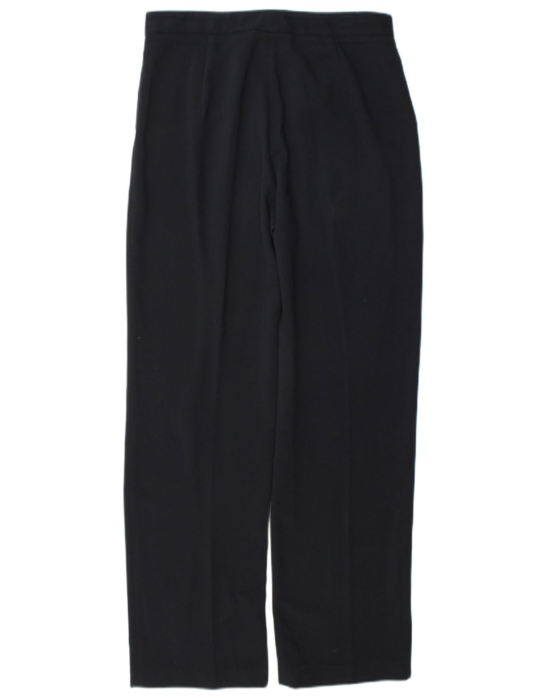 Calça feminina Zara Straight Suit EU 40 Médio W30 L31 Poliéster Azul Marinho