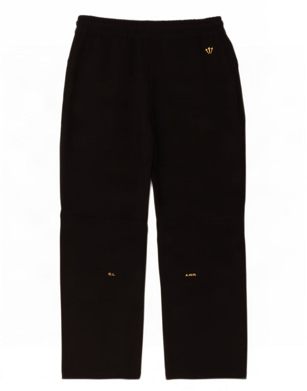 Nike Mens Nocta Calças de treino grandes de algodão preto