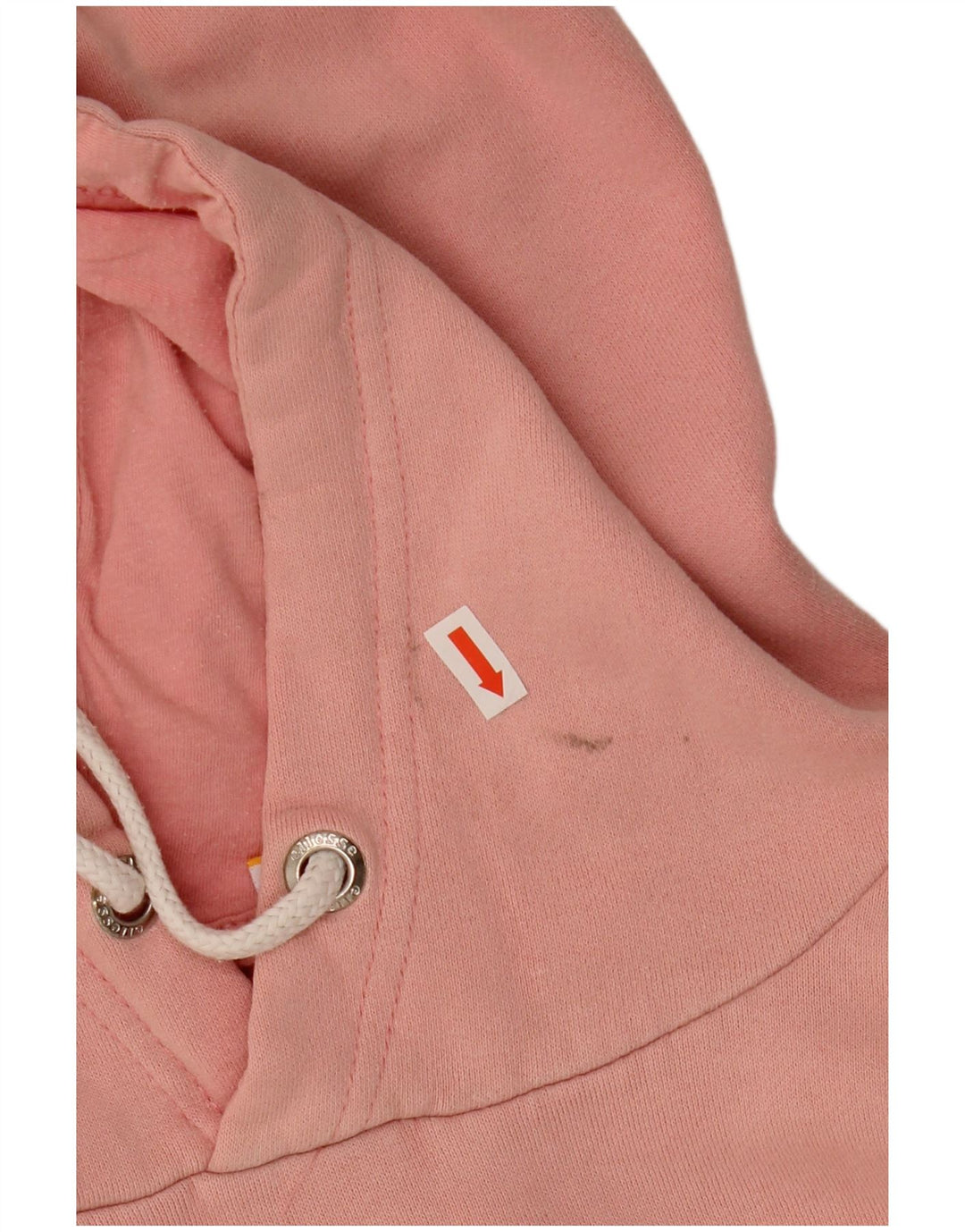 ELLESSE Suéter feminino com capuz grande e gráfico UK 6 XS rosa