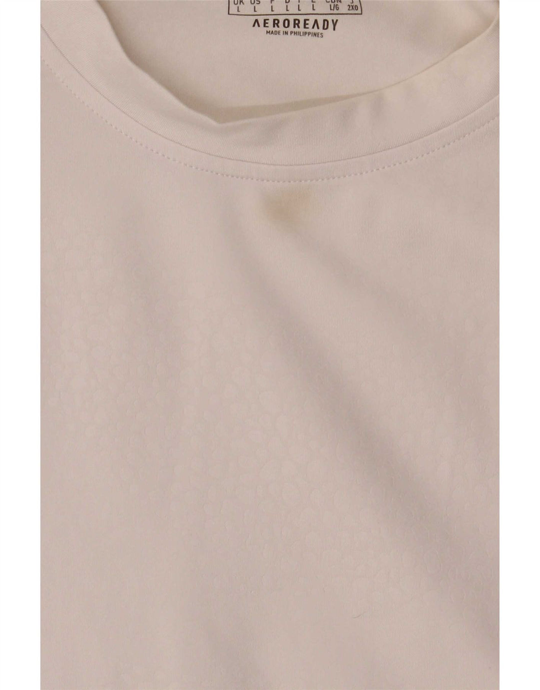 Adidas Mens Aeroready Camiseta Top Grande Poliéster Branco