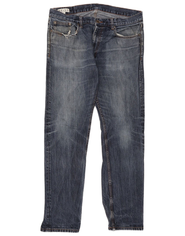 Jeans retos masculinos Reiss W36 L31 algodão azul