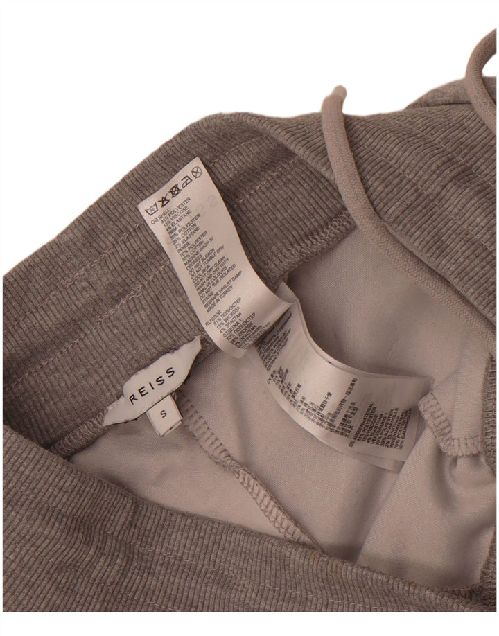 Calça de treino masculina Reiss joggers poliéster cinza pequeno