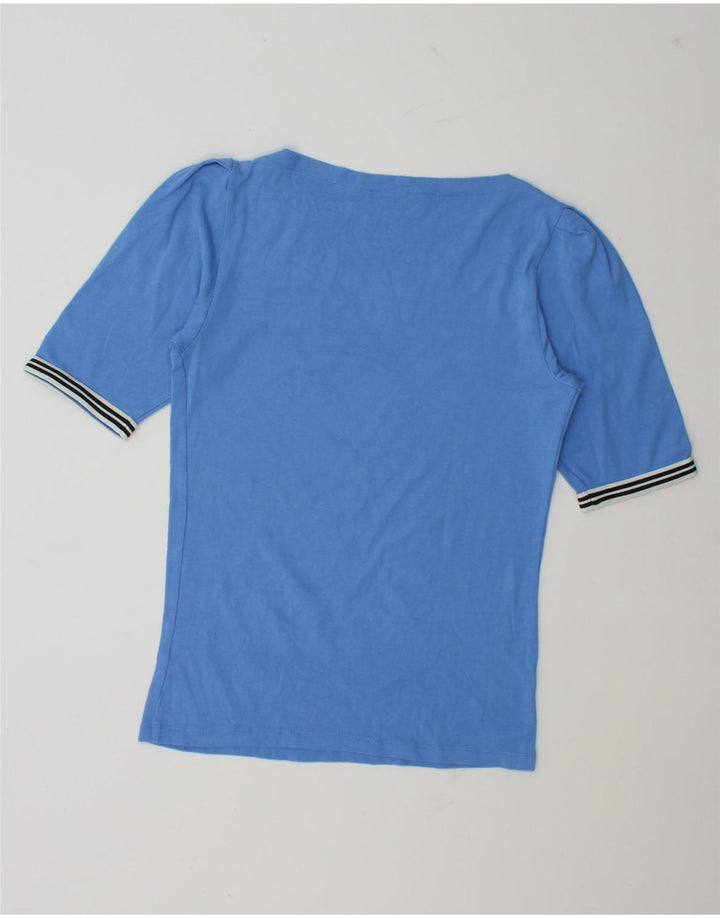 Ralph Lauren Camiseta Feminina Top UK 12 Azul Médio