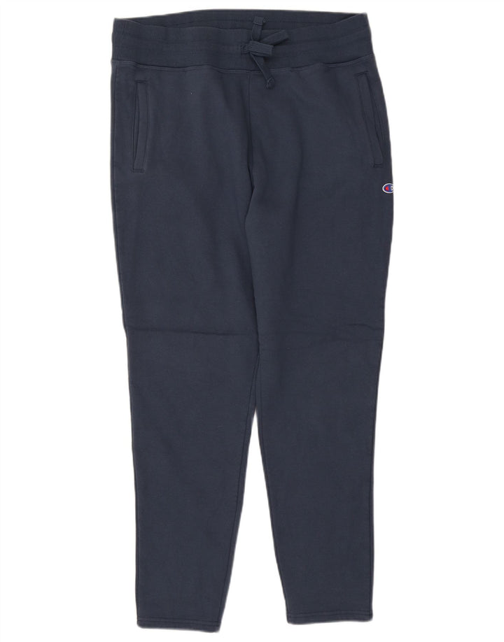 Calça de treino masculina Champion grande algodão azul marinho