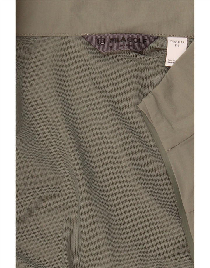 Fila Womens Regular Fit Tracksuit Top Jacket UK 18 XL Caqui