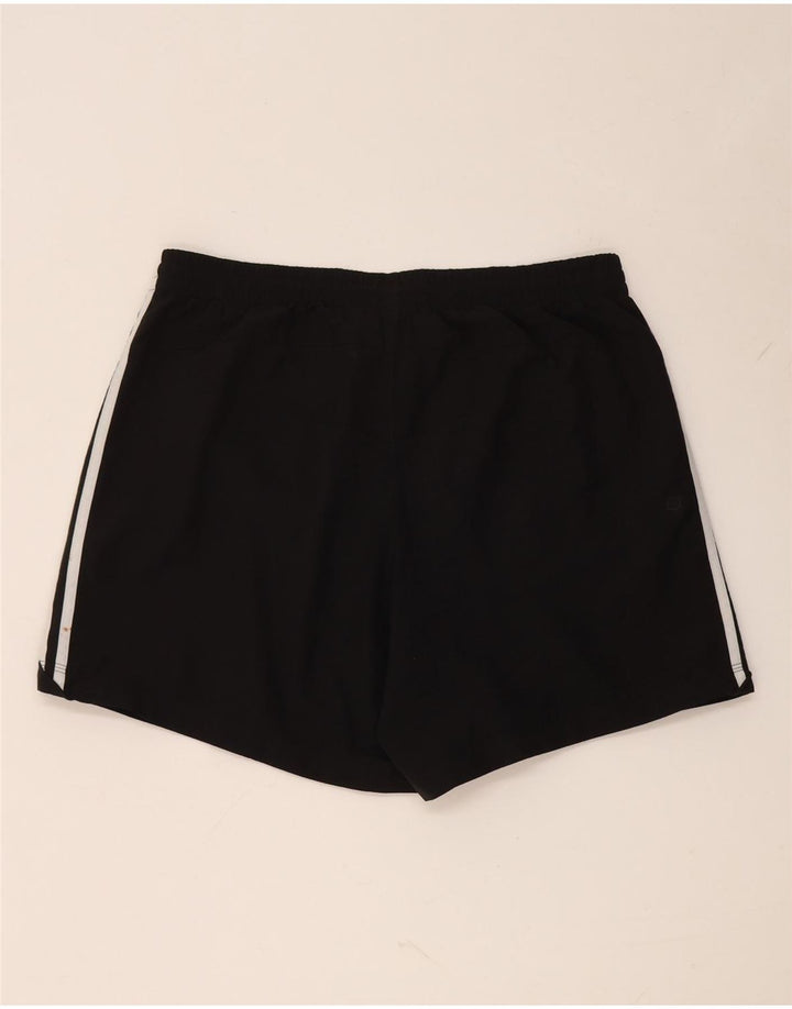 Shorts esportivos masculinos Adidas grande poliéster preto
