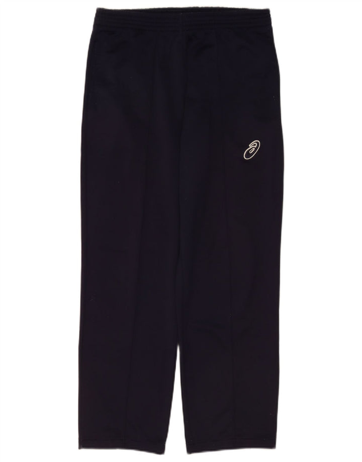 Calça de treino feminina ASICS pequena azul marinho poliéster
