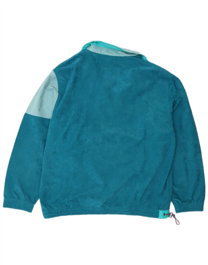 Great Escapes Mens Pulôver Agasalho Top Jacket IT 48 Médio Azul Retro