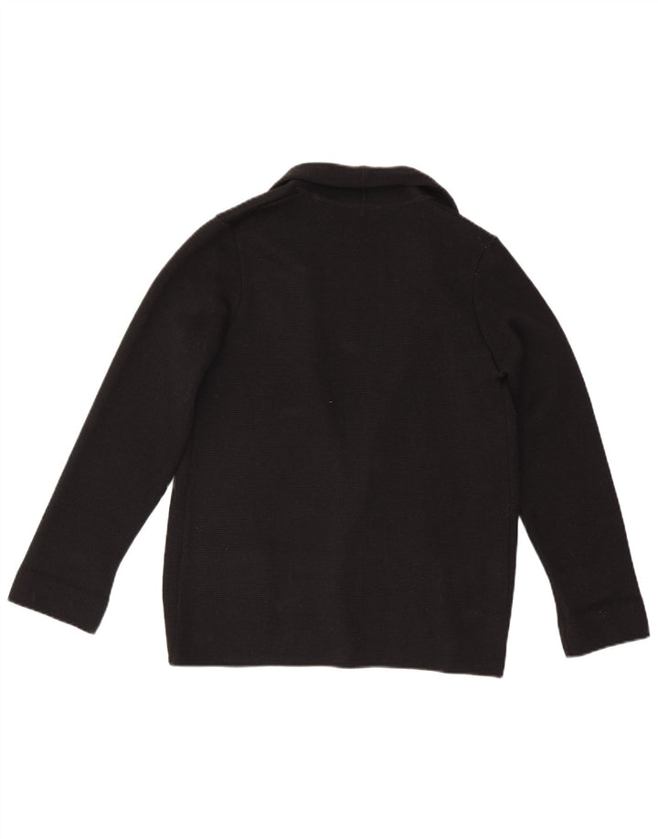 Suéter cardigã feminino vintage IT 46 grande preto