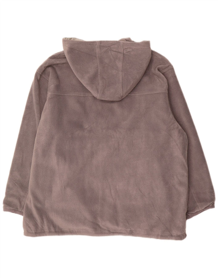 Jaqueta masculina de lã reversível com capuz Champion UK 44 2XL poliéster cinza