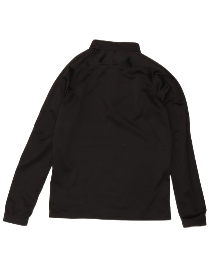 PUMA Mens Zip Neck Pullover Treino Top Pequeno Preto