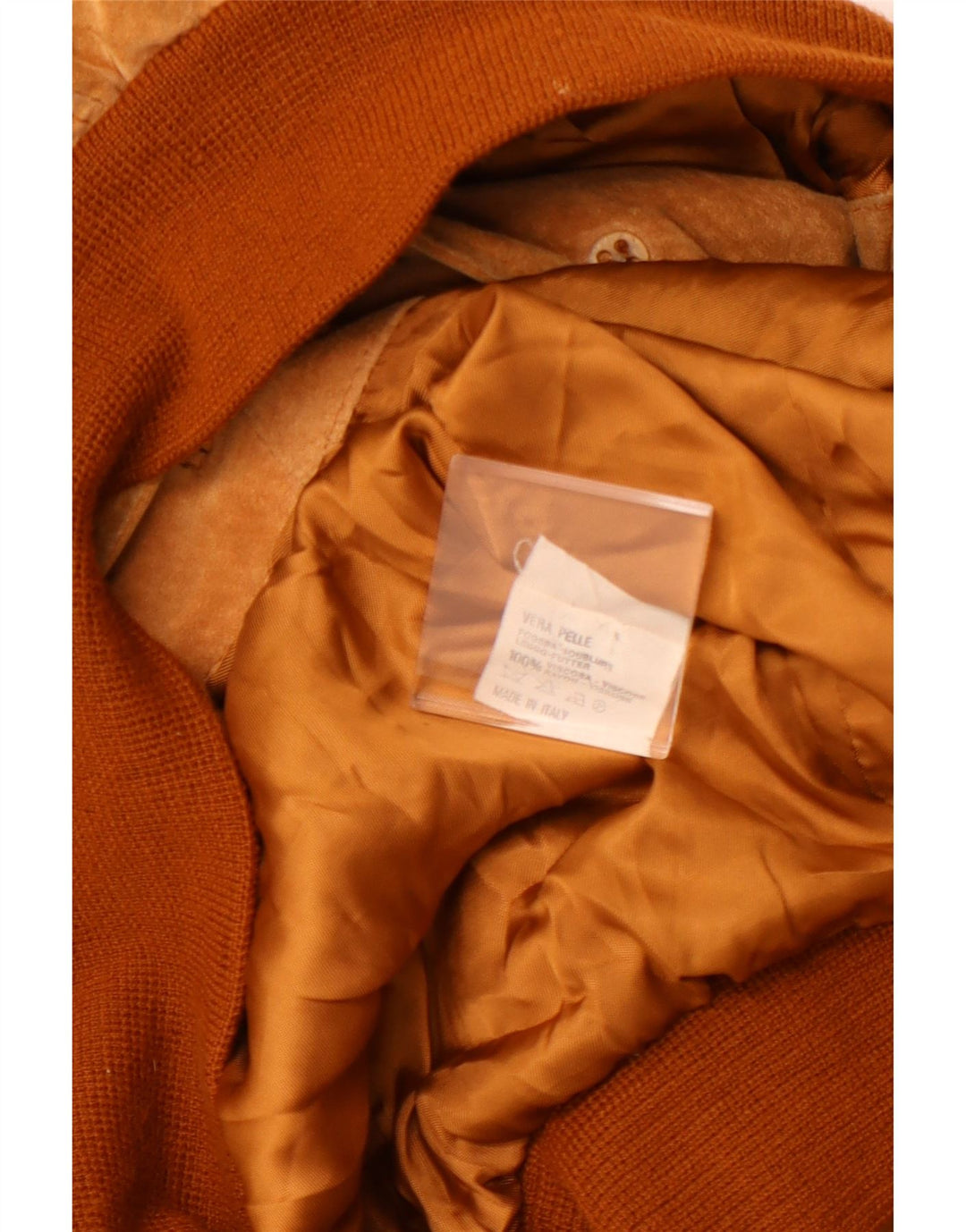 Jaqueta bomber masculina VINTAGE de camurça Reino Unido 42 XL couro marrom