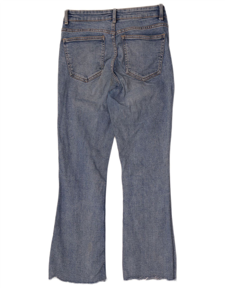 Zara Jeans Bootcut Feminino EU 38 Pequeno W28 L26 Azul Algodão
