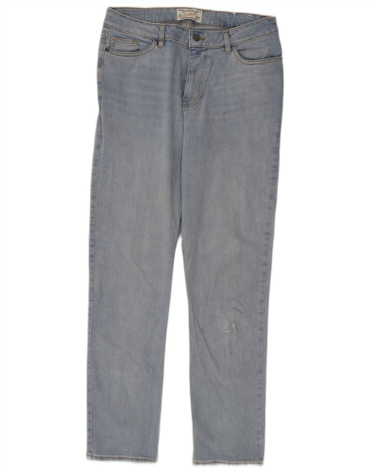 Calça jeans feminina Fat Face Chesham Girlfriend Slim UK 12 médio W32 L29 azul