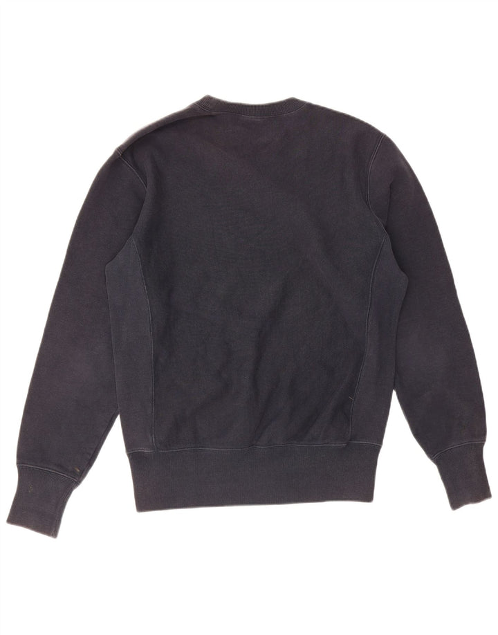 Champion moletom masculino jumper pequeno algodão azul marinho
