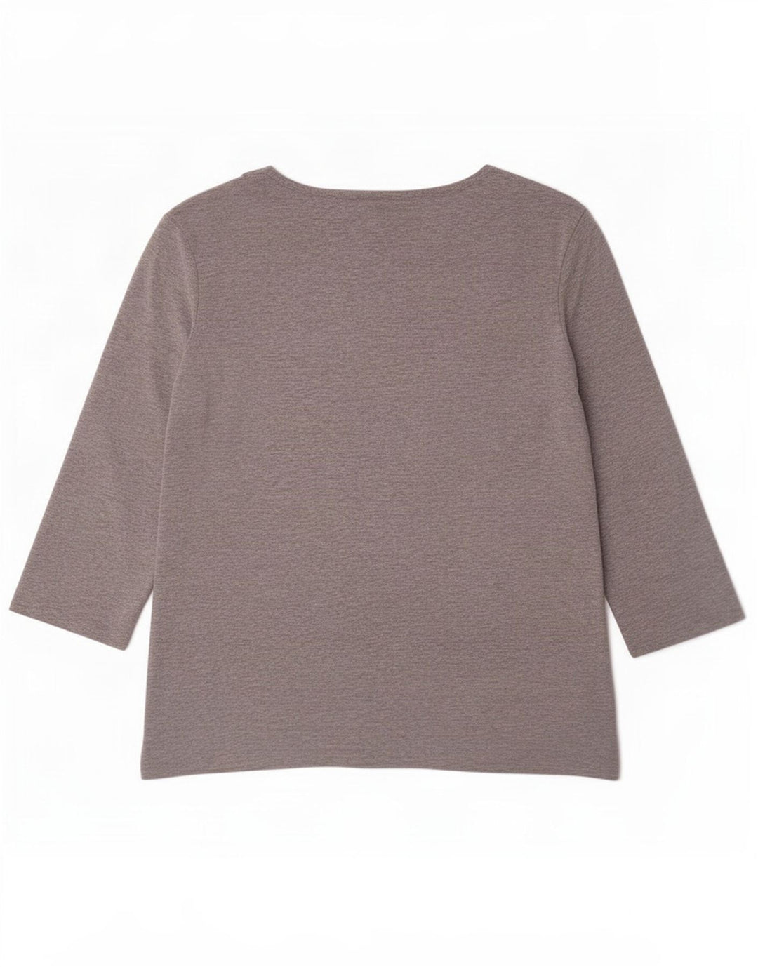 Top feminino Canda manga 3/4 Reino Unido 10 pequeno cinza manchado