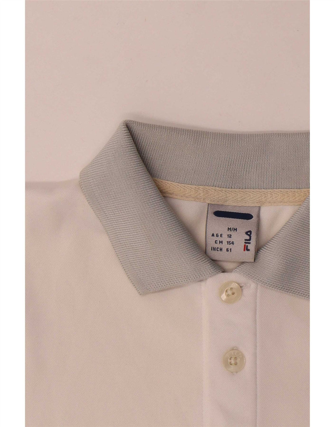 Fila Camisa Pólo Menino 11-12 Anos Médio Branco Colorblock Poliéster
