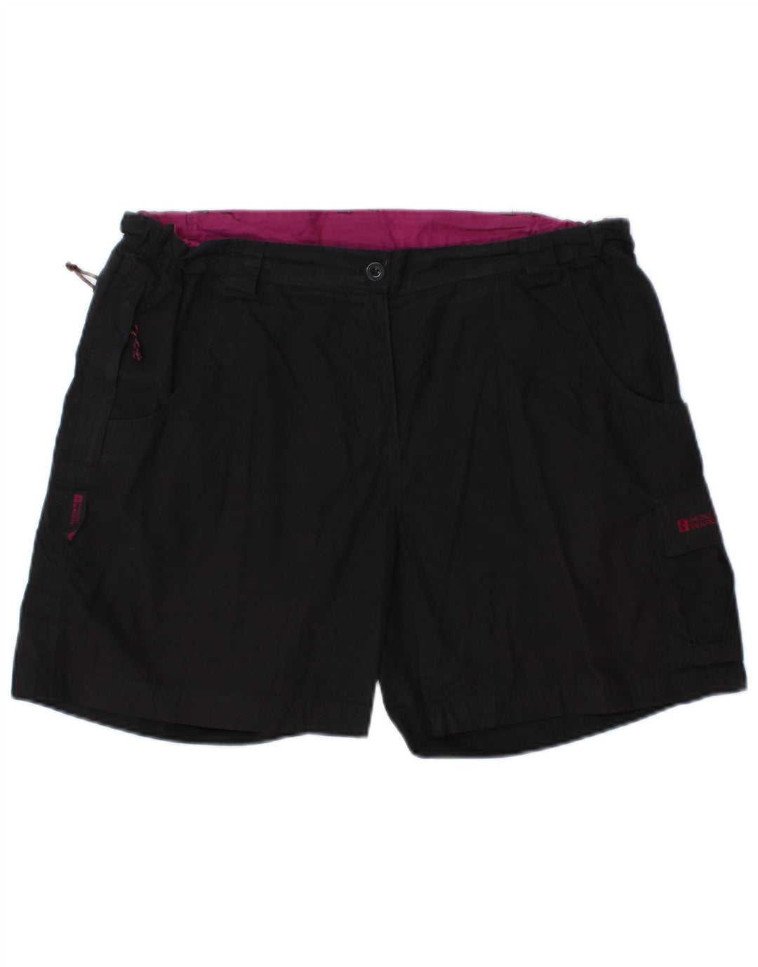 Shorts cargo feminino MOUNTAIN WAREHOUSE UK 14 grande W32 poliéster preto