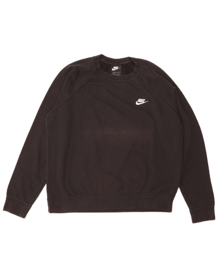 Moletom feminino Nike Jumper UK 16 grande algodão preto