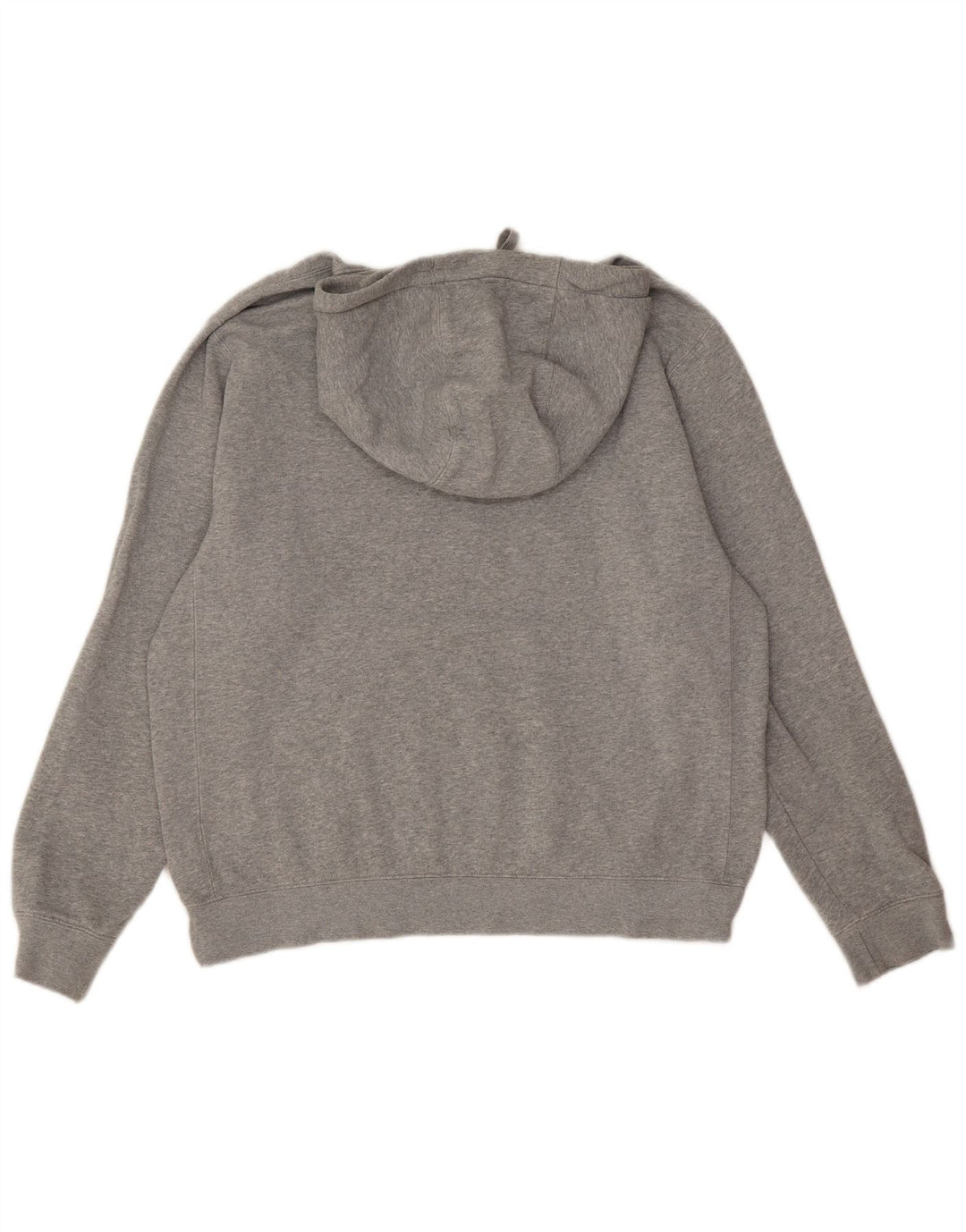 Moletom com capuz masculino Nike médio cinza manchado de algodão