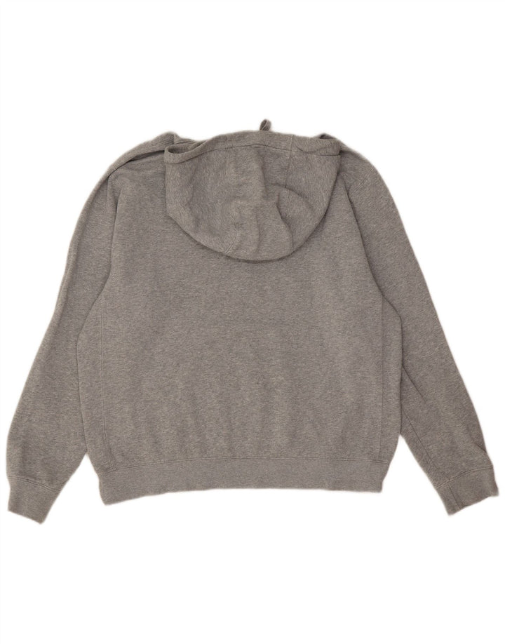Moletom com capuz masculino Nike médio cinza manchado de algodão
