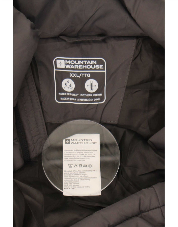 Colete acolchoado masculino Mountain Warehouse UK 44 2XL poliamida cinza