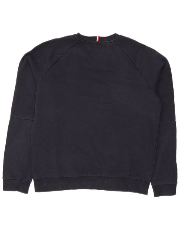 Tommy Hilfiger Meninos moletom gráfico jumper 13-14 anos azul marinho algodão