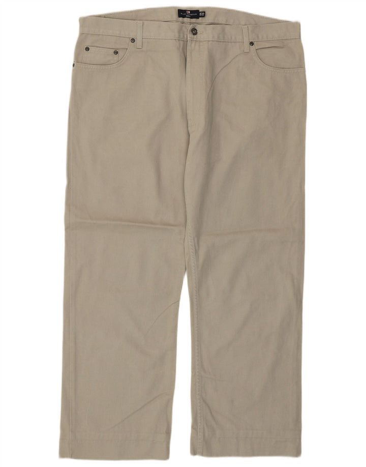 Calça casual masculina Marks & Spencer Blue Harbor W42 L27 algodão cinza