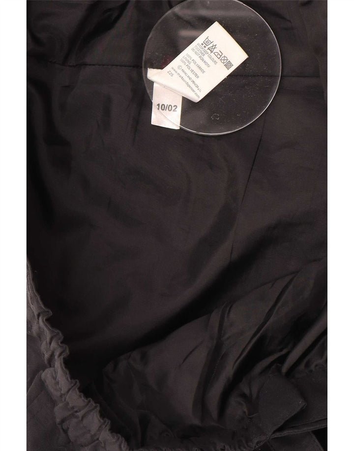 Calça corta-vento masculina Marks & Spencer grande W36 L31 poliamida preta
