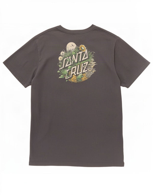 Camiseta gráfica masculina Santa Cruz Top 2XL algodão azul