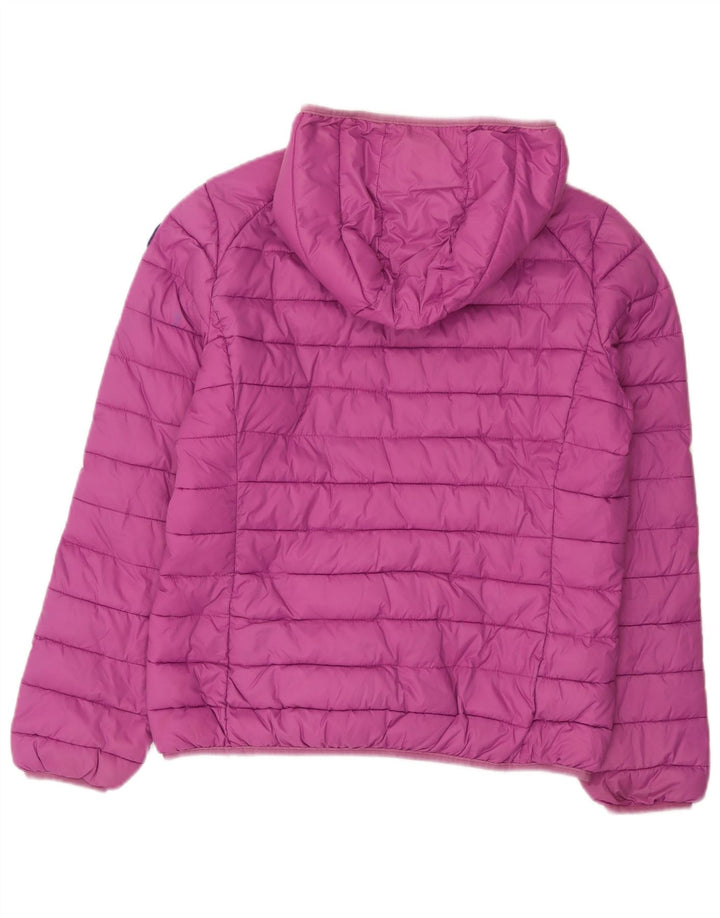 Jaqueta feminina acolchoada com capuz Invicta UK 18 XL roxo poliamida