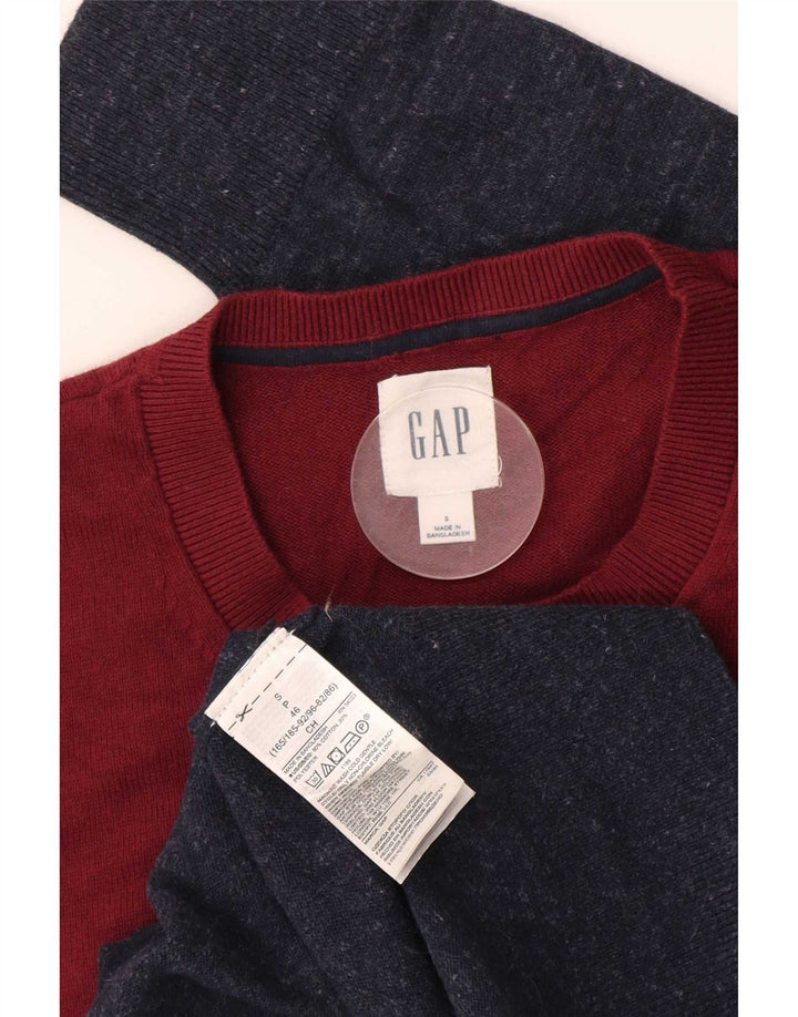 Suéter masculino Gap com gola redonda, pequeno, colorido, colorido, algodão