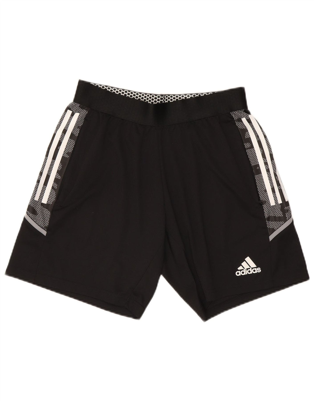 Adidas Mens Sport Shorts Médio Preto Camuflagem Poliéster
