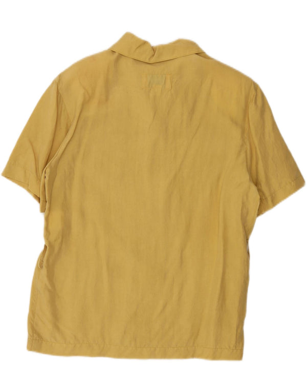 Blusa camisa manga curta feminina Gimel 15-16 anos amarela