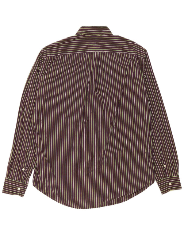 Camisa masculina Harmont & Blaine XL algodão listrado Borgonha