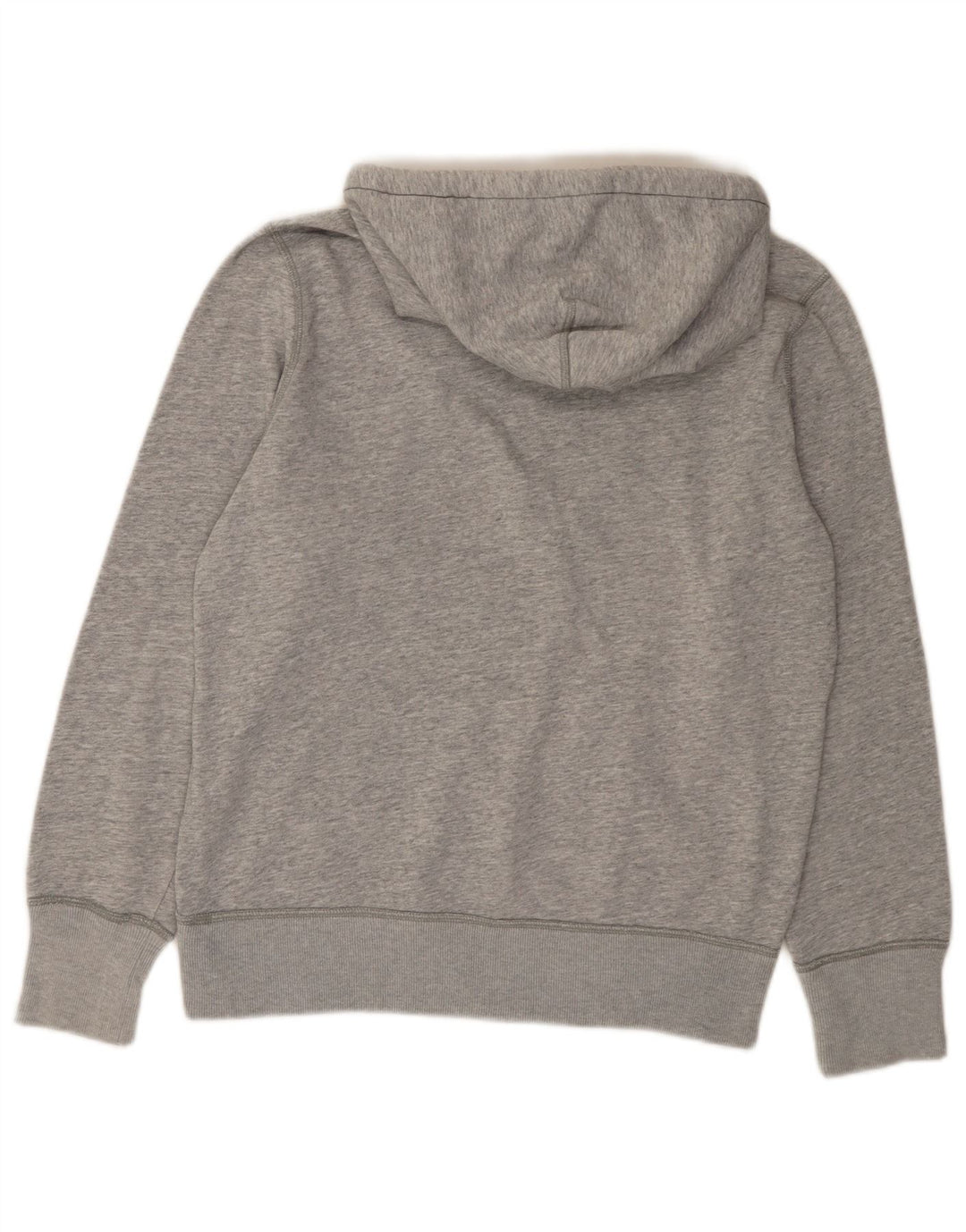 Suéter com capuz gráfico masculino American Eagle algodão cinza médio