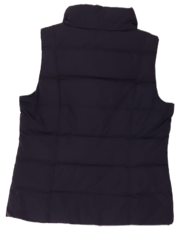 Colete acolchoado feminino Monsoon UK 14 poliéster azul marinho médio