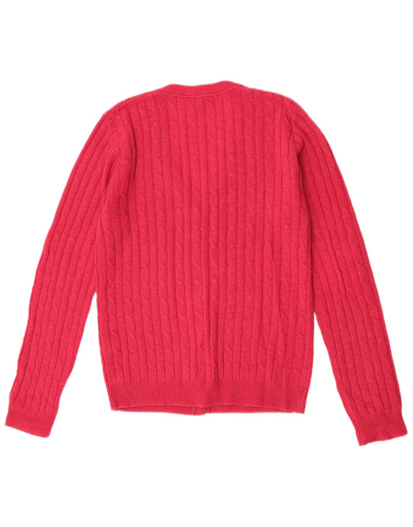 Crew Clothing Womens Cardigan Sweater Reino Unido 14 Grande Acrílico Rosa
