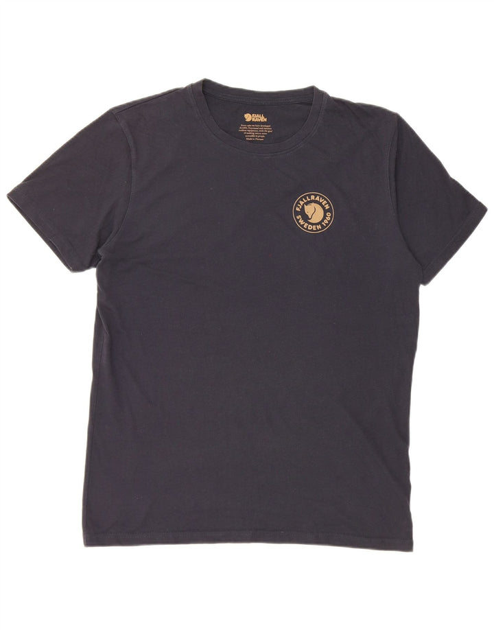 Camiseta masculina Fjall Raven de algodão preto médio
