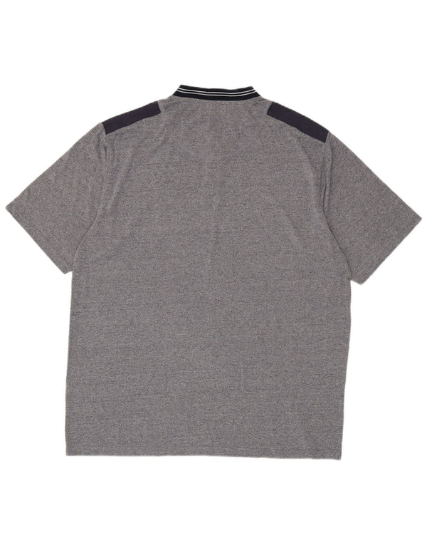 Camisa polo masculina Charro IT 54 XL cinza colorblock algodão