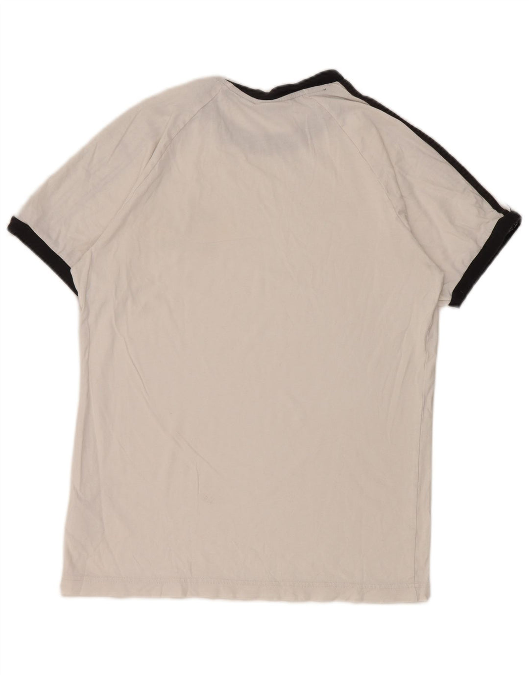 Camiseta masculina Adidas Top médio branco colorblock algodão