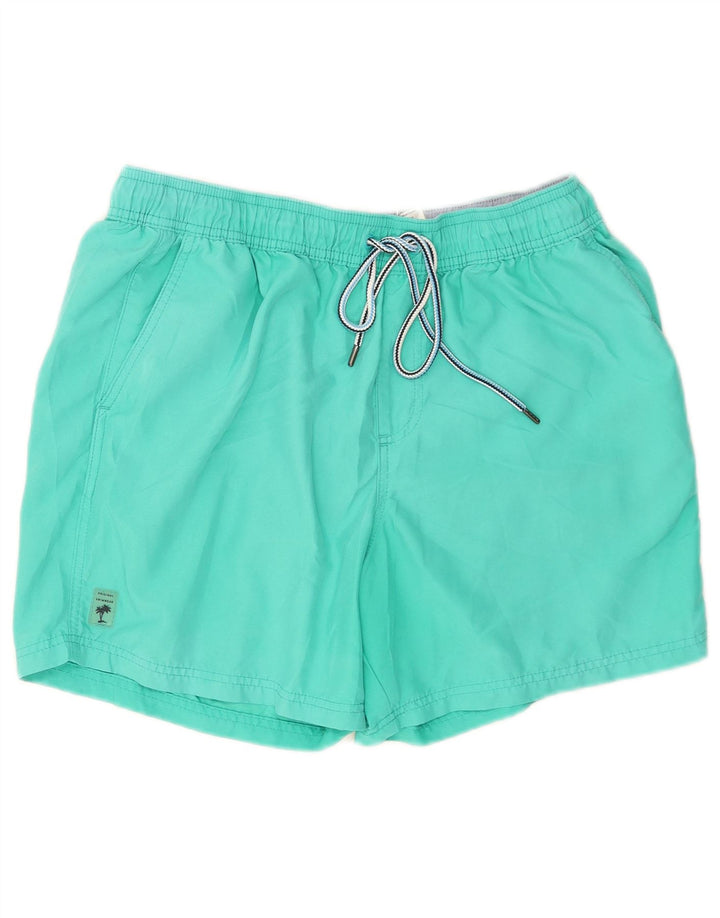 Shorts de natação masculino Marks & Spencer grande algodão turquesa